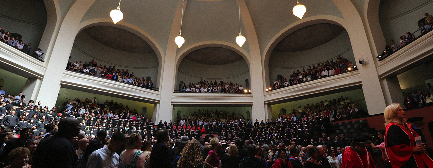 Convocation Hall - MD Students taking their oaths.