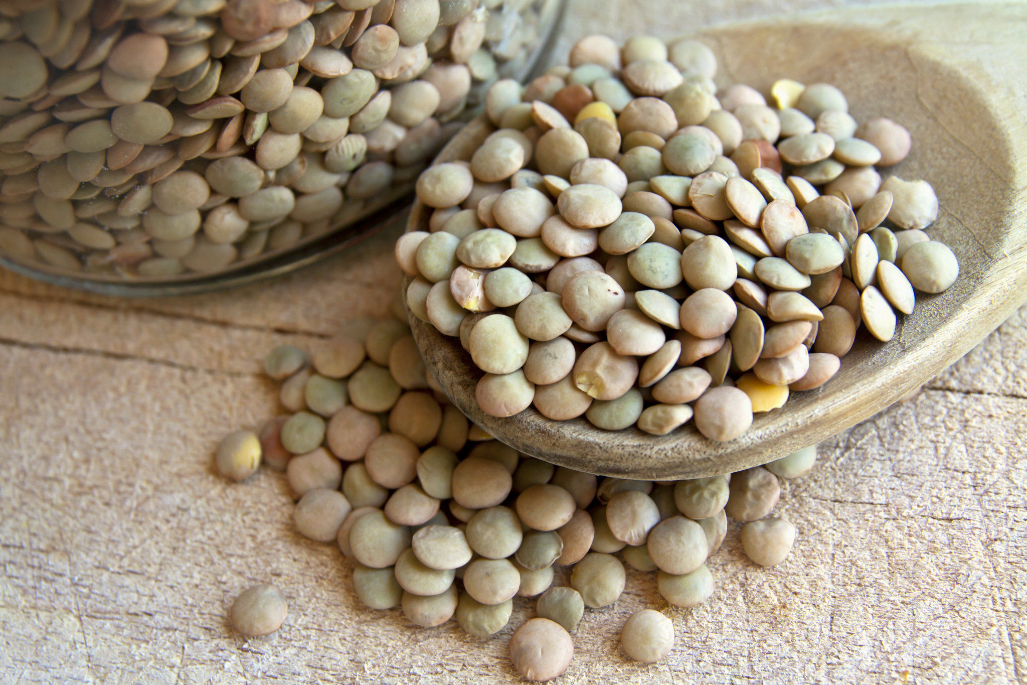 Dried lentils