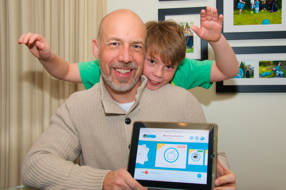 Pierre & Leo Séguin showoff Brili, a daily planner app for kids